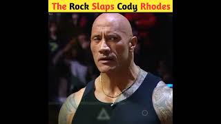 The Rock slaps Cody Rhodes WrestleMania XL kickoff shorts wwe [upl. by Isnyl]