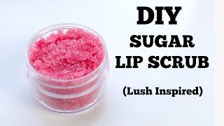 DIY LUSH LIP SCRUB Without coconut oil [upl. by Chase]