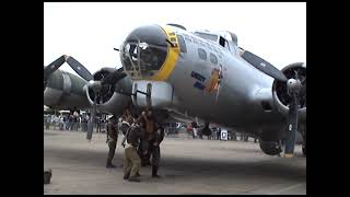 Duxford Flying Legends 2008 B17s Liberty Belle and Pink Lady [upl. by Euqinitram]