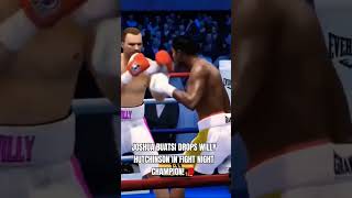 Joshua Buatsi Drops Willy Hutchinson in Fight Night Champion 🥊 Shorts  AI Simulation Gameplay [upl. by Airahcaz]