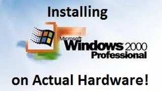 Windows 2000 Professional  Installation on Actual Hardware [upl. by Danialah357]