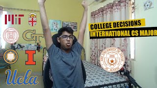 College Decision Reactions 2022  Indian International  CS  MIT Cornell UCB UT Austin CMU [upl. by Anyzratak955]