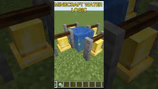 WATER LOGIC IN MINECRAFT 🤣 ytshorts minecraft trending viral waterlogic funnyshorts [upl. by Dolhenty175]