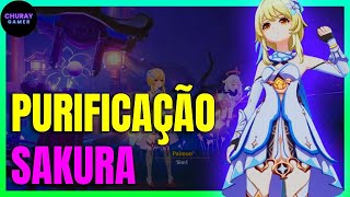 Genshin Impact  Ritual de Purificação Sakura  Vá ao santuário abandonado ao nordeste vila konda [upl. by Lune381]