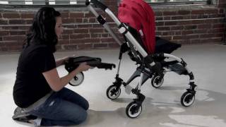 bugaboo bee demo  stroll with two wheeled board [upl. by Linden]