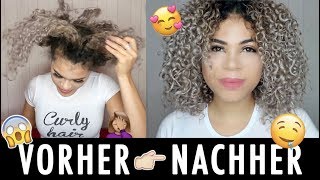 Easy Wash n Go for Curly Blonde Hair Step by Step  Locken Wasch und Style Routine  with Bouncecurl [upl. by Feldt8]