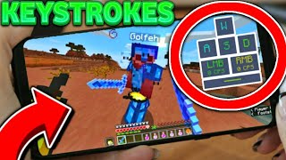 How To Get KEYSTROKES In MCPE Sketch Client  Minecraft Pocket Edition [upl. by Aurora]