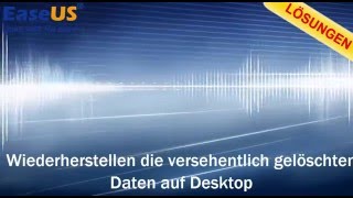 Windows 10 Wiederherstellen die versehentlich gelöschten Dateien auf Desktop [upl. by Colon]