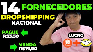 14 FORNECEDORES DROPSHIPPING PARA GANHAR DINHEIRO E FAZER RENDA EXTRA MERCADO LIVRE SHOPEE [upl. by Assertal1]