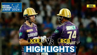 RCB vs KKR Highlights Kolkata Knight Riders Beat Royal Challengers Bengaluru By 7 Wickets  IPL [upl. by Relda]