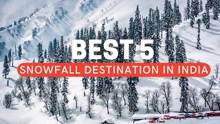 Best Snow Places of India  Top Snowfall Hill Stations [upl. by Ronnoc853]