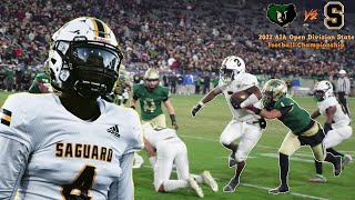 The 2022 Arizona Open Division State Football Championship was Wild Basha vs Saguaro 2022 [upl. by Nosiddam]