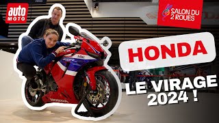 Salon du 2 Roues à Lyon  les nouveautés Honda 2024 [upl. by Michel624]