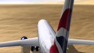 Plane Landing in Desert  iClone Animation [upl. by Danforth69]