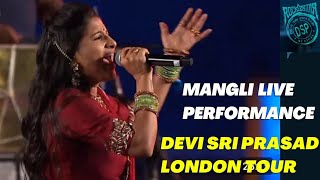 Mangli Live Performance in London  Dsp Concert Telugu  Oorantha Vennala Song  Ovo Arena 2024  4K [upl. by Demetria]