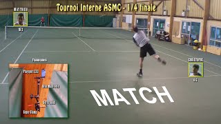 Christophe 46 vs Matthieu 153  14 Finale Tournoi ASMC  27052015  Match [upl. by Hilten662]