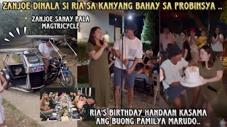 ZANJOE MARUDO DINALA SI RIA ATAYDE SA KANYANG BAHAY SA PROBINSYA ❤️ RIAS HANDAAN WITH THE MARUDOS [upl. by Eppillihp241]