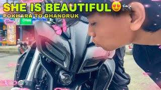 Pokhara and Ghandruk Part1  HAMRO BIKE LAI GHAU BHAYO😭  Prasanna Lama [upl. by Aisatna]