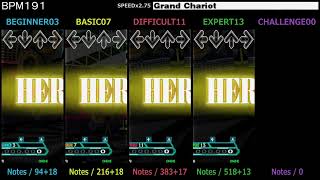 DDR  Grand Chariot  SINGLE DanceDanceRevolution A [upl. by Edla]