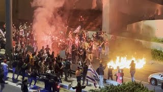 Protesters clash with Israeli police in Jerusalem  AFP [upl. by Ard]