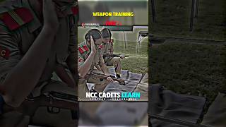 WEAPON TRAINING PART  3 😎  NCC Cadets Trained In Opening And Closing Rifle  indianarmy ncclife [upl. by Einhoj42]