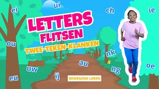 Letters Flitsen GAME  Twee teken klanken oefenen  Groep 3 en 4  Letters leren [upl. by Jamilla]