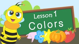 Colors Lesson 1 Educational video for children Early childhood development [upl. by Ivana]