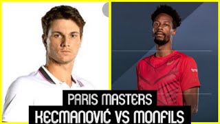 Kecmanovic vs Monfils  2021 Paris Masters [upl. by Aggy]