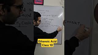 Ethanoic acid class 10 class10th education chemistry carbonanditscompoundsclass10 carbonand [upl. by Avert545]