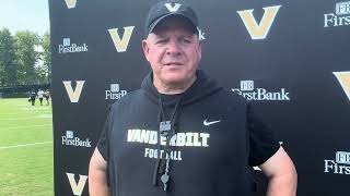 Offensive coordinator Tim Beck post fall practice 84 [upl. by Mcclary]