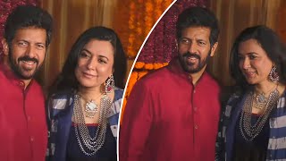 Ek Tha Tiger Director Kabir Khan amp Mini Mathurs Elegant Ethnic Looks For TIPS Diwali Bash [upl. by Aizat967]