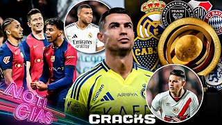 CR7 sabía lo de Mbappé  ¡Así quedó el sorteo  Mejor el tridente culé  Ya jugó James [upl. by Slrahc]