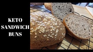 LOWCARB KETO SANDWICH BUNS Missing bread on the keto diet [upl. by Hinkle]