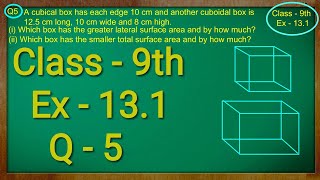 Class 9th  Ex  131 Q 5  Surface Areas and Volumes  CBSE NCERT [upl. by Fante]