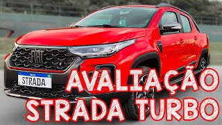 Avaliação FIAT STRADA TURBO ULTRA  A NOVA STRADA TURBO FICOU BEM RÁPIDA MAS BEM CARA TMB [upl. by Solegnave]