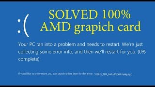 how to fix VIDEO TDR FAILURE atikmpagsys AMD card 7600 fix 100 [upl. by Dorothee]