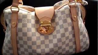 Louis Vuitton Stresa PM bag review Damier Azur [upl. by Domonic]