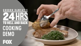 Cooking Demo TBone Steak  Season 2 Ep 9  GORDON RAMSAYS 24 HOURS TO HELL amp BACK [upl. by Harewood]