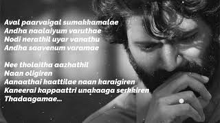 Yaarumillaa Song Lyrics in Adithya Varma songlyrics songlyrics sidsriramsong dhruv viral [upl. by Neelloj]