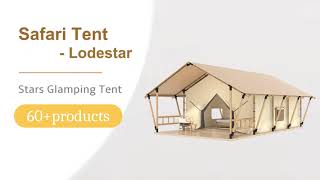 Lodestar  Safari Glamping Tent with Bathroom [upl. by Enilarac]