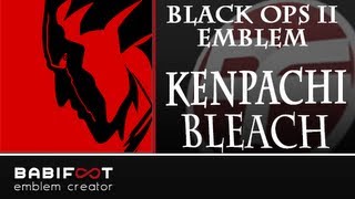 COD Black Ops 2 Emblem Tutorial  Bleach Zaraki Kenpachi [upl. by Len]