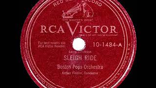 1949 HITS ARCHIVE Sleigh Ride  Boston Pops 1st recorded version [upl. by Aiden]