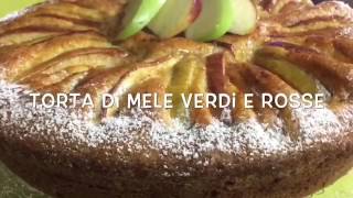 Torta di mele verdi 🍏e rosse 🍎 con olio senza burro sofficissima TUTTI A TAVOLA [upl. by Pandich440]