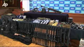 Raw Video Mexico Cartel Leader Had Arsenal [upl. by Graner675]