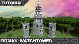 Minecraft Roman Watchtower Tutorial amp Download part 1 [upl. by Reh]