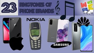 23 RINGTONES OF VARIOUS PHONE BRANDS [upl. by Howie]