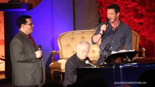 LIVE Performance of Luke Evans and Josh Gad singing quotGastonquot with Alan Menken [upl. by Hound]