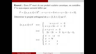 SOUSESPACES VECTORIELS  SUPPLÉMENTAIRE  SOMME DIRECTE  exercice pour comprendre partie 2 [upl. by Nyliram]