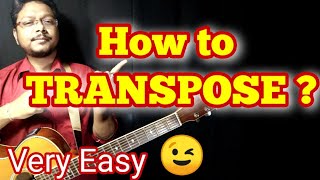 How to transpose  Guitar lesson on Transposing Song in Hindi  Hindi guitar lessons [upl. by Nobile]