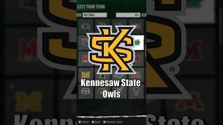 NEW Teams in EA College Football 25  Kennesaw State [upl. by Arihday]